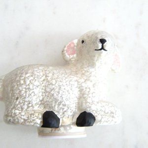 Illuminated Mercury Glass Lamb